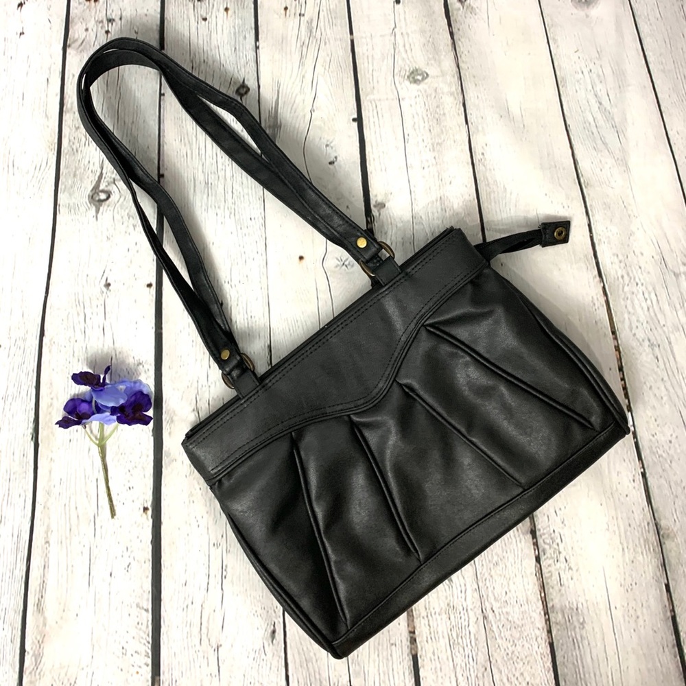 Unbranded Women’s Black Leather Shoulder Purse